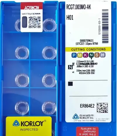 Płytki RCGT 1003 Aluminkum Korloy RCMT 10 — praca Piotrek, Lublin