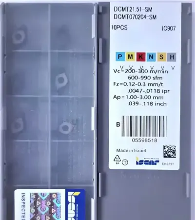 Płytki wieloostrzowe tokarskie DCMT 070204 IC908 Iscar — praca Piotrek, Lublin