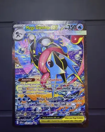 Pokémon Mega Greninja EX 116/086 Secret Rare ENG — praca Maksym, Pabianice