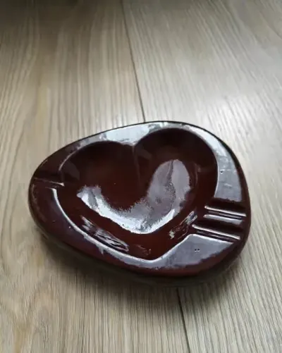 Popielniczka z porcelitu serce — praca Agnieszka, Kraków