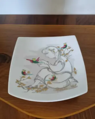 Porcelanowa Paterka/ talerzyk ozdobny Rosenthal B. Wilibald Schale — praca Galeria Pokusa, Gliwice