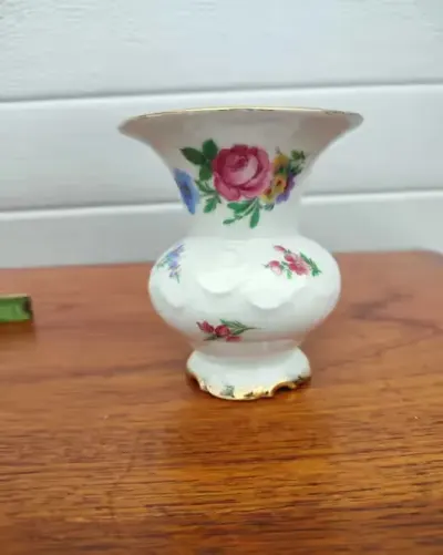 Porcelanowy wazon - Moschendorf - vintage - design - W — praca skarbywyszukane, Łask
