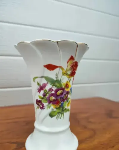 Porcelanowy wazon Reimer - vintage - design - W — praca skarbywyszukane, Łask