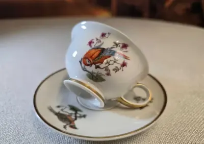 Porcelanowy zestaw śniadaniowy Duo firmy Rosenthal Aida — praca Marta, Chojnów