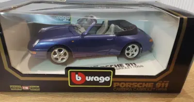 Porsche 911 Carrera Cabriolet 1994 Bburago  1/18 — praca Mariusz, Dębica
