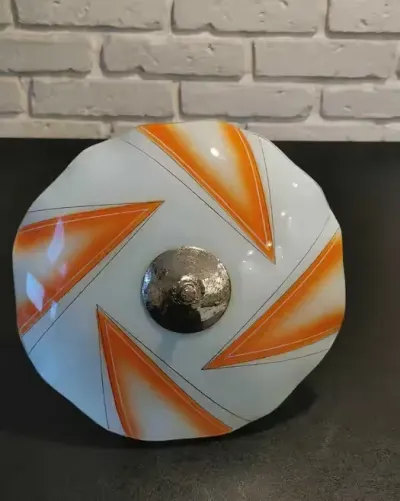 PRL żyrandol typu parasolka — praca Janek, Konin