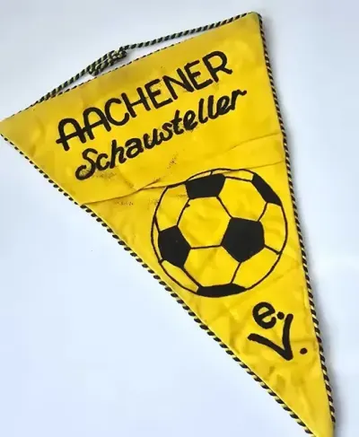 Proporczyk Aachener Schausteller  Alemannia Aachen Niemcy piłka nożna — praca Proporczyki z PRLu, Łódź
