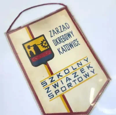 Proporczyk SzS  Zarząd Okręgowy Katowice Herb 1968 — praca Proporczyki z PRLu, Łódź
