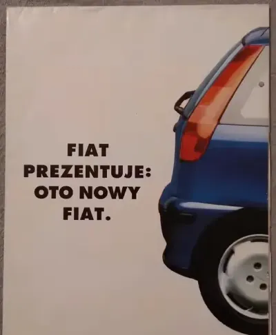 Prospekt plakat FIAT PUNTO — praca Grzegorz, Zabrze