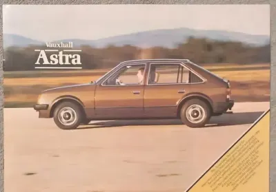 Prospekt Vauxhall Astra / Opel Kadett rok 1981 — praca Grzegorz, Zabrze
