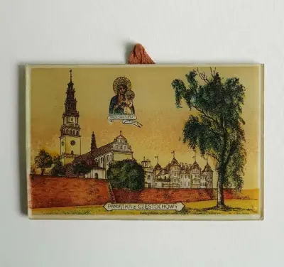 Przedwojenny obrazek pamiątka z Częstochowy — praca Piotr, Kraków