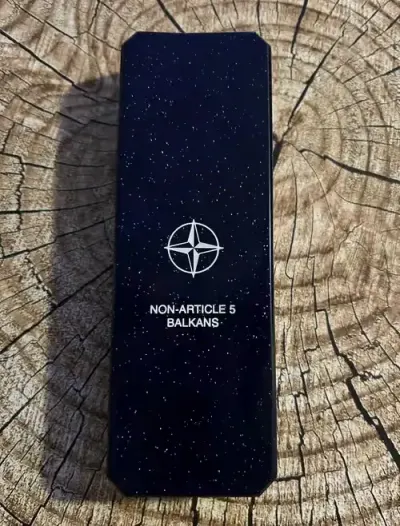 pudełko, etui na medal BALKANS — praca Artur, Sieradz