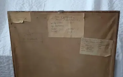 Rysunek lawowany, Jan Władysław Grzegorzewski  "Walka I" — praca Wiktor, Łódź