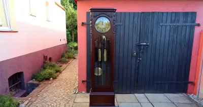 Salonowy Stojący Zegar Gustav Becker Nr Mech 339 Gong 7 Strun Po Renowacji — praca Grzegorz Stanasiuk, Ziębice