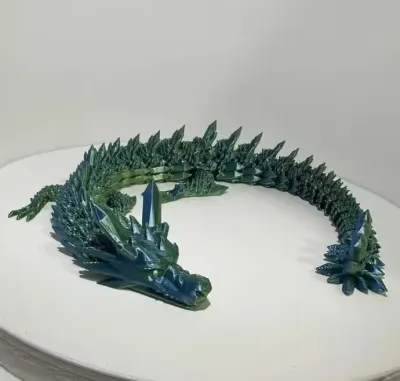 Smok kryształowy 3D - dł. 33 cm / 33 zł — praca karaelena1981, Chełmno