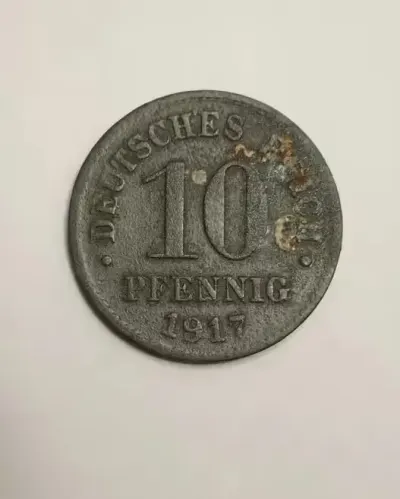 Sprzedam monetę  Niemcy 10 pfennig 1917r. - niemagnetyczna — praca Robert, Bydgoszcz