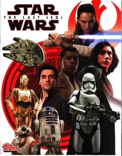 Star Wars: The Last Jedi - Album + zestaw naklejek (Topps) NOWY — praca Michał, Łódź