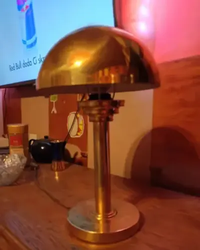 Stara lampa mosiężna grzybek — praca Sprzedam, Myszków