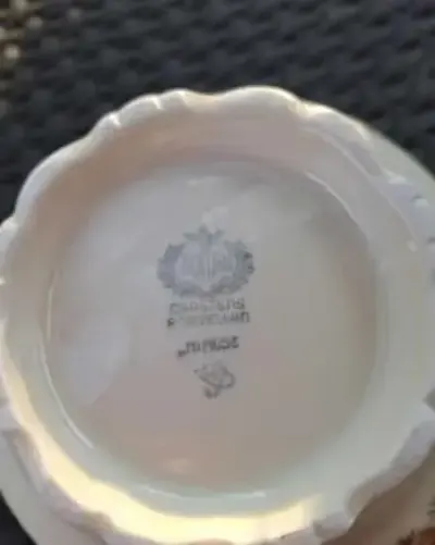stara porcelana cukiernica Sorau mimoze — praca Grazyna, Łódź