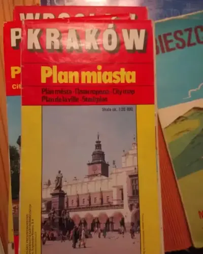 Stare plany miasta Kraków Poznań Wrocław — praca Zofia, Łódź