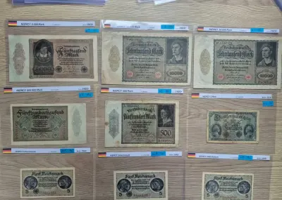 Starocie banknoty zabezpieczone w koszulkach do wyboru — praca Rafał, Włocławek