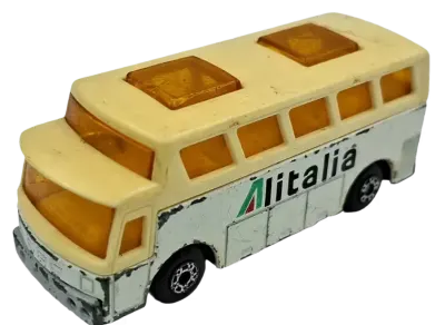 Stary samochodzik resorak kolekcjonerski Matchbox 1977 Airport Coach — praca Dariusz Jurewicz, Poznań