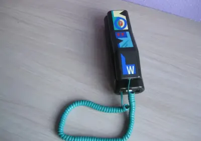 Stary Telefon Swatch Twinphone - Styl Memphis — praca Boguś, Bolesławiec