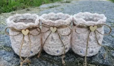 Świeczniki boho , lampioniki, handmade, rękodzieło — praca goda, Żnin