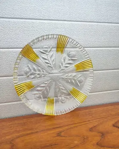 Szklana Patera - vintage - design - U — praca skarbywyszukane, Łask