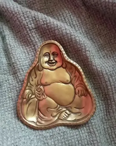 Talerz Budda zloty — praca Beti, Opoczno