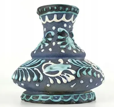 Wazon ceramiczny Marei Keramik ceramika Niemiecka Ręcznie malowany — praca WAL - MAR, Ziębice
