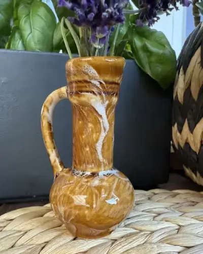 Wazonik wazon PRL  vintage boho retro — praca Magdalenka, Solec Kujawski