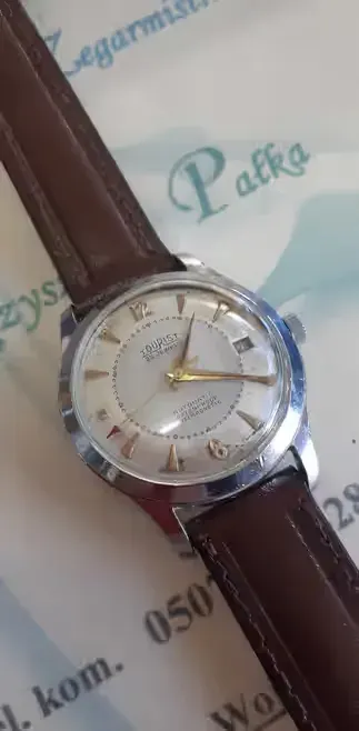 Zegarek TOURIST WATERPROOF Automat 25 Jewels Incabloc antyk. — praca tel.725922746, Barcin