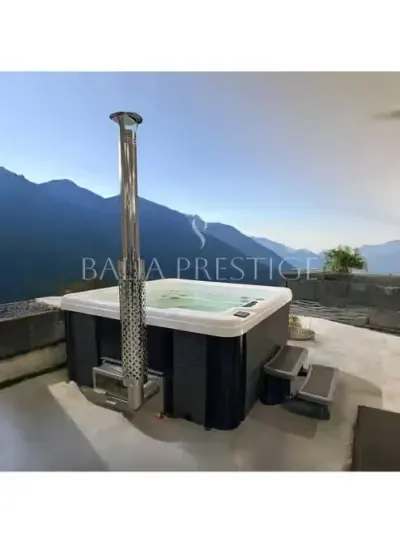 Balia ogrodowa Akrylowa Jacuzzi SPA WiFi Balboa Hydromasaż Hot Tub LED Całoroczna Nowoczesna Premium Ogrzewanie Hybrydowe Kompozyt — praca BaliaTechnic, Mszana Dolna