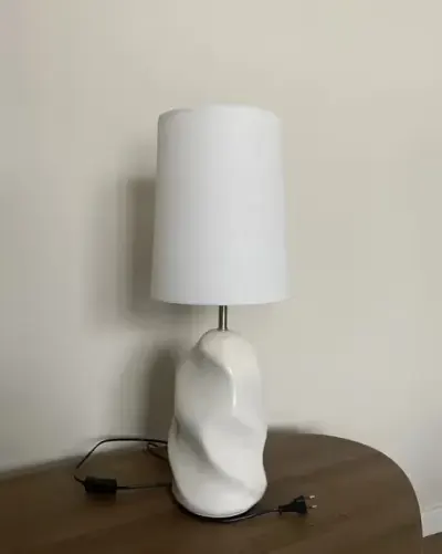 Ceramiczna lampa stołowa Zara Home duża 68 cm — praca Martyna, Kraków