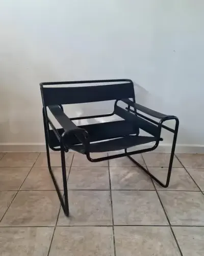 Fotel Wassily chair,insp.proj.Marcel Breuer vintage  Bauhaus mid - c — praca Meble z duszą vintage, Warszawa