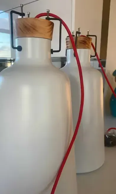 Lampa sufitowa wisząca Retro z serii stiltalent — praca Kamila, Gryfów Śląski