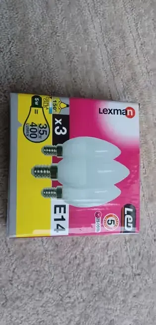 LEXMAN E14 LED żarówki zestaw 3 sztuk, komplet nowy — praca Anna, Poznań