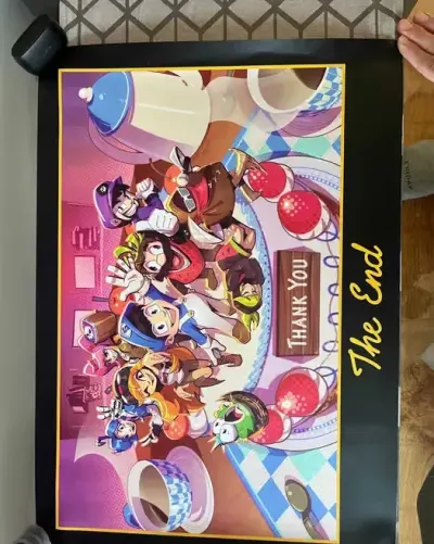 Limitowany Plakat SMG4 The End - Wyprzedany Merch (Mario / Poster) — praca Maksym, Katowice
