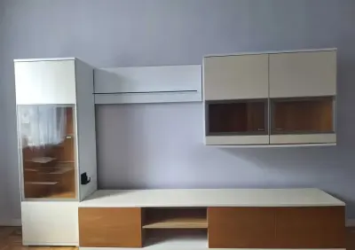 Meble Paged witryna, szafka rtv, półka wisząca — praca Szymon, Toruń