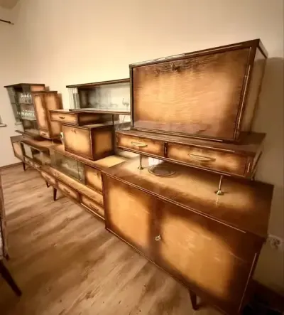 Meble PRL komplet z lat 70 stan bardzo dobry — praca Grzegorz, Żerków