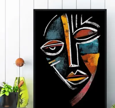 plakat kolorowy w stylu pablo picasso, obraz kolorowy w stylu picasso — praca DRUKARNIA PATRZ, Iława