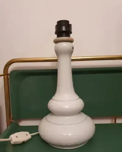 Porcelanowa lampa stołowa Wallendorf sygnatura vintage retro — praca szafa nowe porzadki, Koszalin
