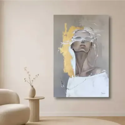 Ręcznie malowany obraz 80/120 cm. — praca Julia, Warszawa