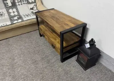 Szafka pod Tv Komoda, Stolik Boczny drzewo egoztyczne mango Styl LOFT — praca Mango Meble, Szatki