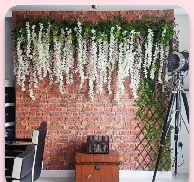 Wisteria glicynia sztuczna girlanda kwiatowa dekoracja 12 sztuk — praca Marta, Oława