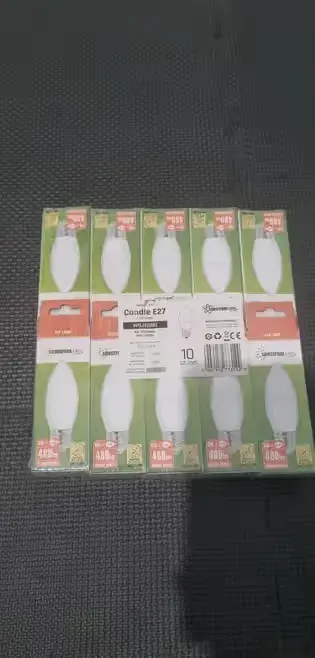 Żarówki LED 480 lumenów 6W 10 sztuk — praca Karol, Kretomino