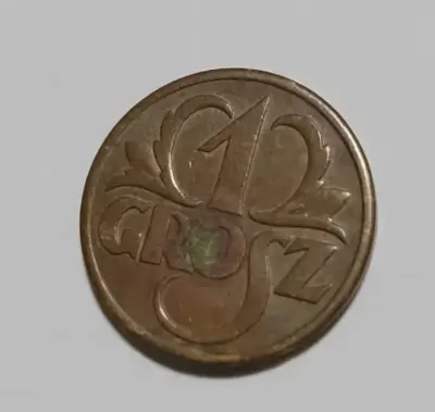 1 grosz 1939 brąz — praca Janb, Łódź