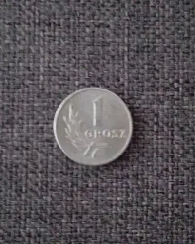 1 grosz. 1949 roku bez znaku mennicy — praca agatom, Poznań