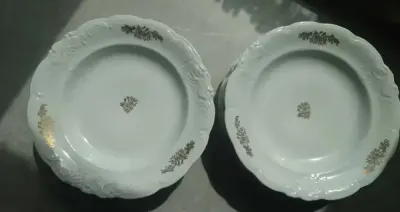 12 porcelanowych głębokich  talerzy Fabryka Porcelany Wałbrzych — praca Monika, Łódź